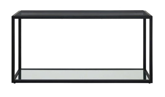 Modus Furniture - Ellis Smoked Glass and Stainless Steel Console Table - 9HQ423 veiw 1