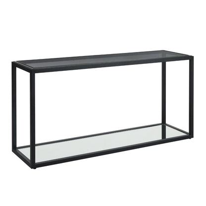 Modus Furniture - Ellis Smoked Glass and Stainless Steel Console Table - 9HQ423 veiw 3