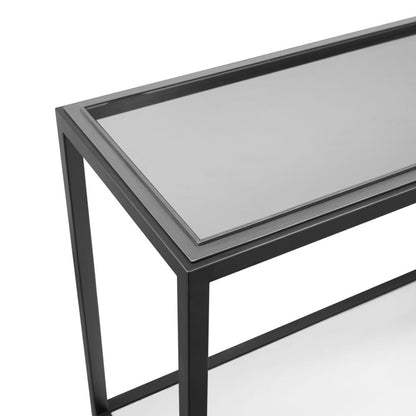 Modus Furniture - Ellis Smoked Glass and Stainless Steel Console Table - 9HQ423 veiw 5