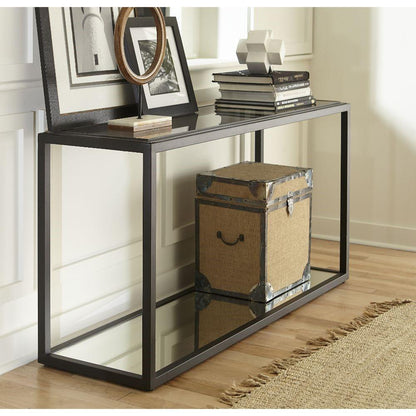 Modus Furniture - Ellis Smoked Glass and Stainless Steel Console Table - 9HQ423 veiw 6