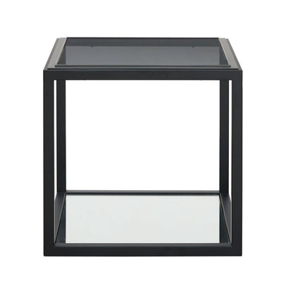 Modus Furniture - Ellis Smoked Glass and Stainless Steel End Table - 9HQ422 veiw 4