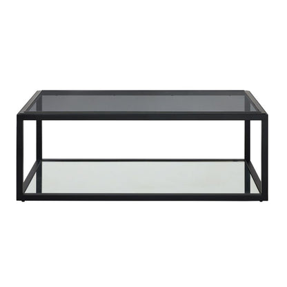 Modus Furniture - Ellis Smoked Glass and Stainless SteelTop Coffee Table - 9HQ421 veiw 4
