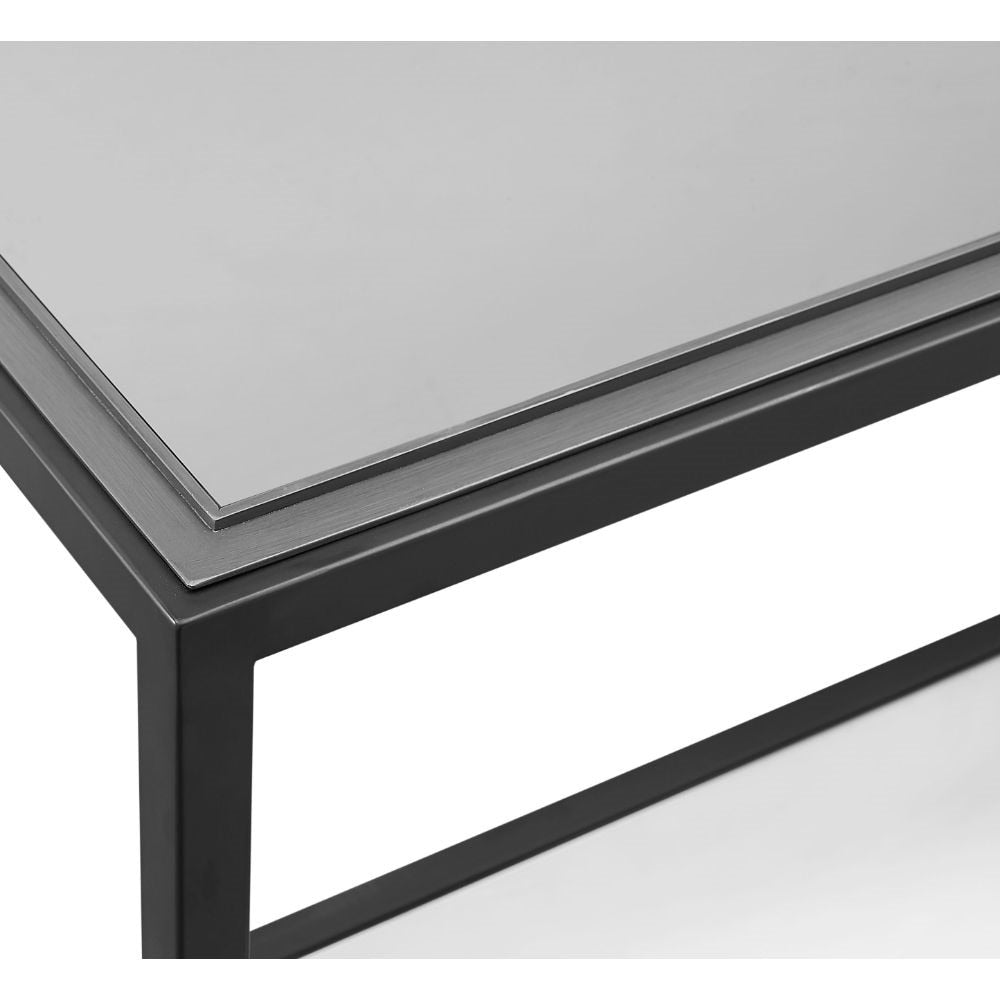 Modus Furniture - Ellis Smoked Glass and Stainless SteelTop Coffee Table - 9HQ421 veiw 5