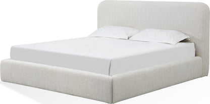 Modus Furniture - Elora California King-Size Upholstered Platform Bed in Whitewashed Chenille - PRZPM6 view 1