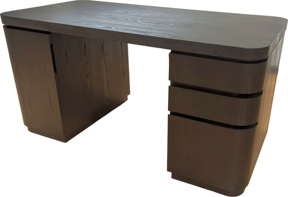 Modus Furniture - Elora Dbl Pedestal Desk - Jet - PRKS11DP view 1