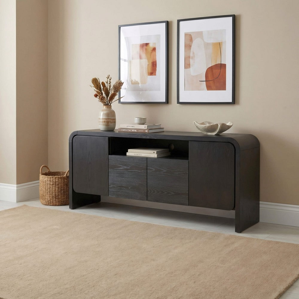 Modus Furniture - Elora Ent Console 64W - Jet - PRKS26A view 4