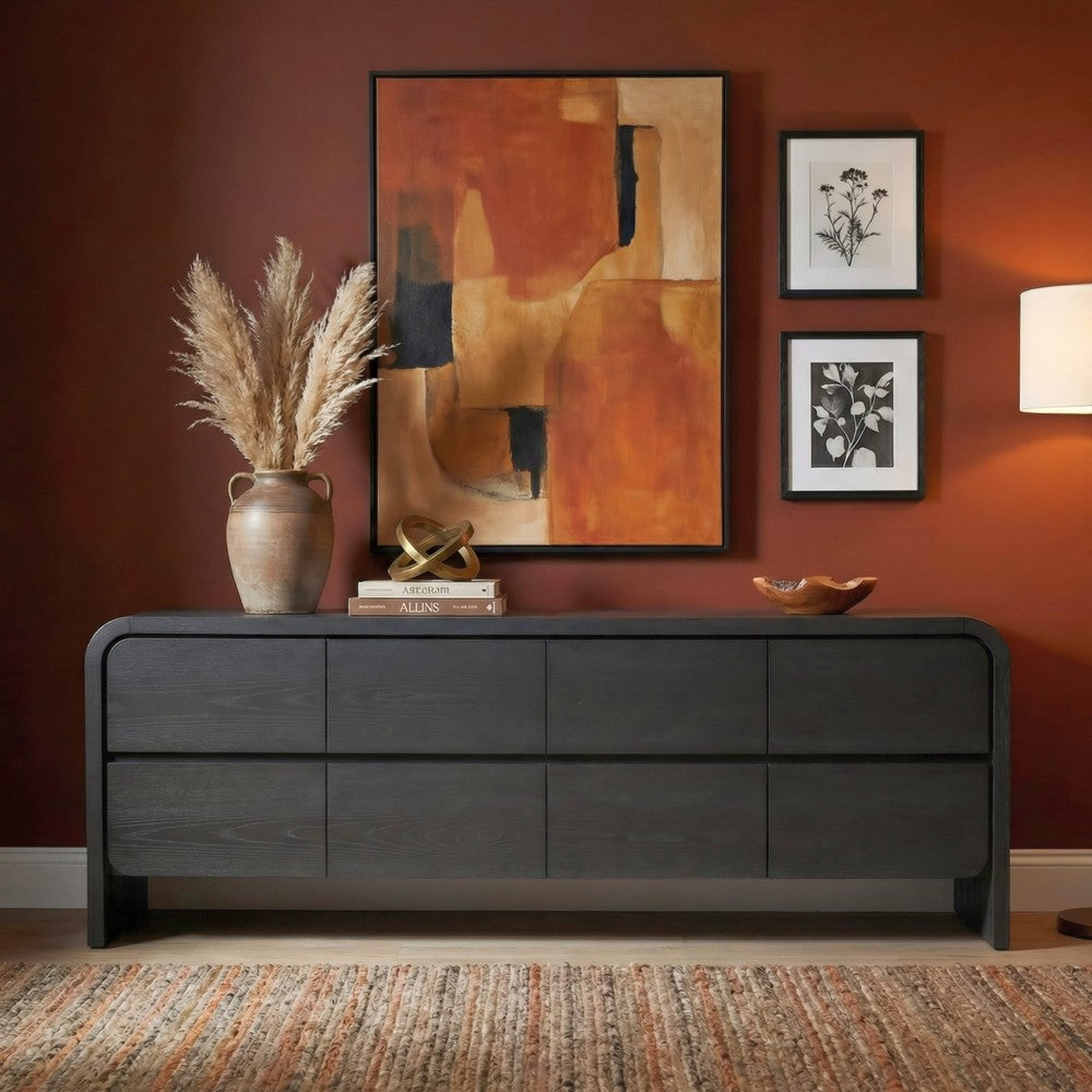 Modus Furniture - Elora Ent Console 78W - Jet - PRKS26B view 3