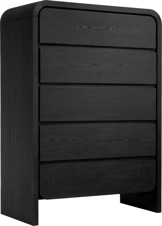 Modus Furniture - Elora Five Drawer Chest in Jet Black Ash - PRKS84 view 1