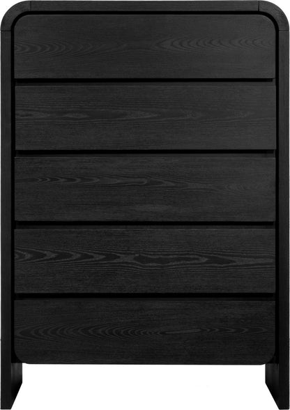 Modus Furniture - Elora Five Drawer Chest in Jet Black Ash - PRKS84 view 2