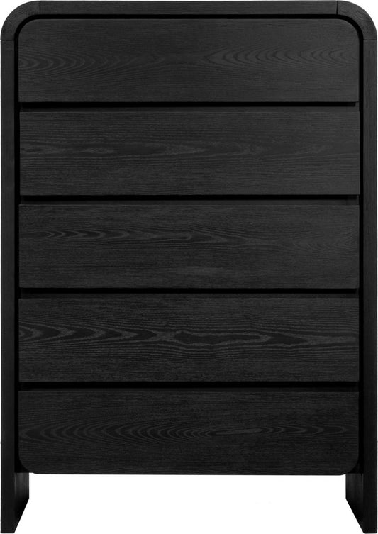 Modus Furniture - Elora Five Drawer Chest in Jet Black Ash - PRKS84 view 2