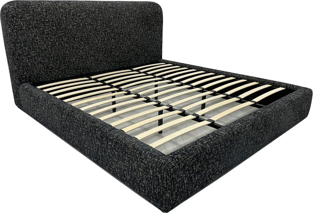 Modus Furniture - Elora King-Size Upholstered Platform Bed in Moonlight Chenille - PRZNM7 view 4