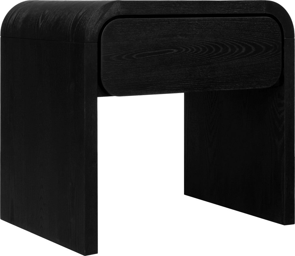 Modus Furniture - Elora One Drawer Nightstand in Jet Black Ash - PRKS81 view 1