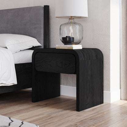 Modus Furniture - Elora One Drawer Nightstand in Jet Black Ash - PRKS81 view 3