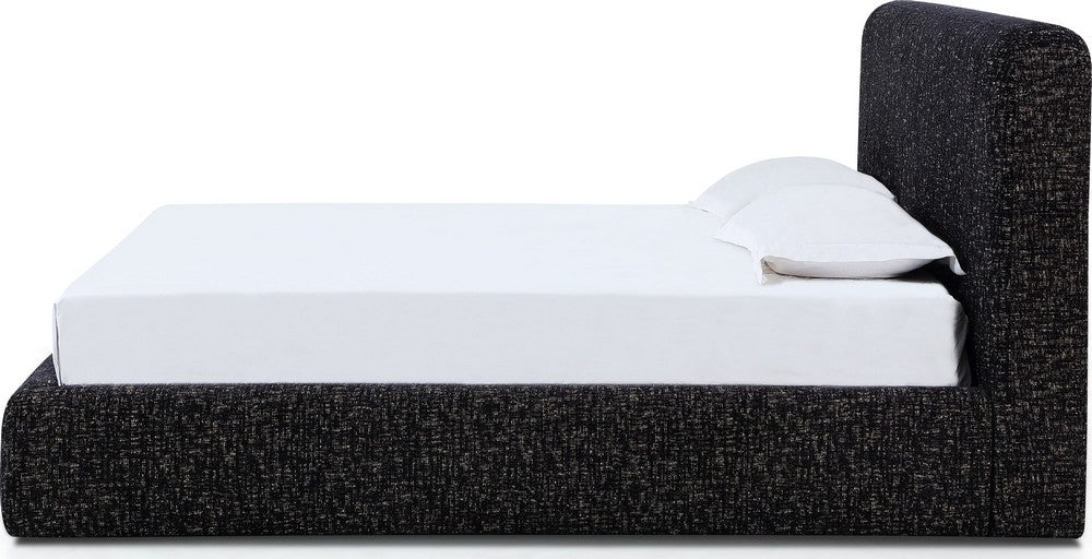 Modus Furniture - Elora Queen-Size Upholstered Platform Bed in Moonlight Chenille - PRZNM5 view 3