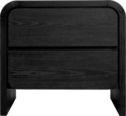 Modus Furniture - Elora Two Drawer Nightstand in Jet Black Ash - PRKS81B view 2