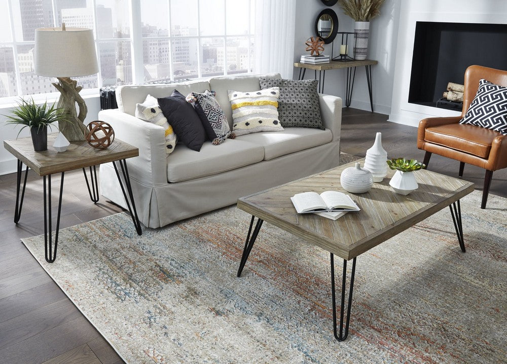 Modus Furniture - Everson Solid Fir Console Table in Sand Dollar - DVV123 view 5