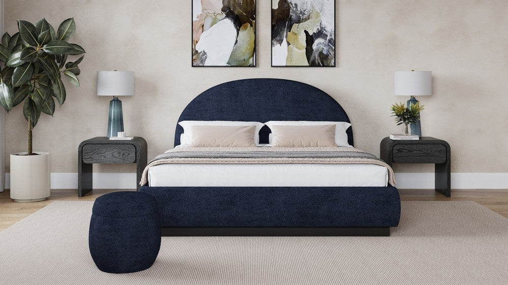 Modus Furniture - Flex Full-Size Upholstered Bed in Blue Jeans Chenille - SRXMH4 view 6