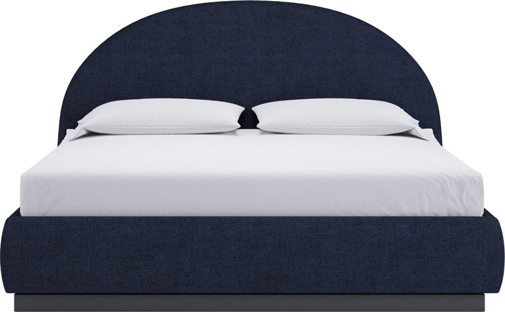 Modus Furniture - Flex King-size Upholstered Bed in Blue Jeans Chenille - SRXMH7 view 2