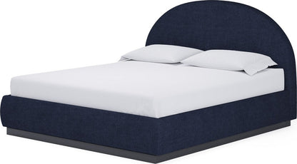 Modus Furniture - Flex Queen-size Upholstered Bed in Blue Jeans Chenille - SRXMH5 view 1