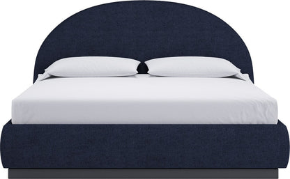 Modus Furniture - Flex Queen-size Upholstered Bed in Blue Jeans Chenille - SRXMH5 view 2