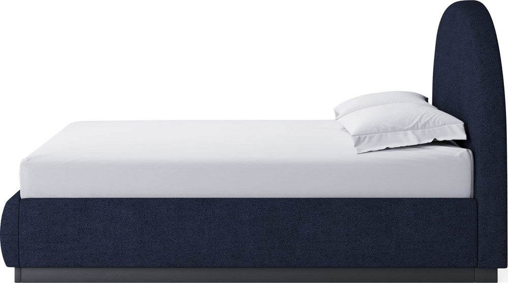 Modus Furniture - Flex Queen-size Upholstered Bed in Blue Jeans Chenille - SRXMH5 view 3