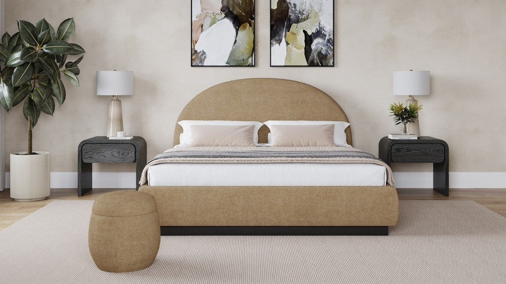 Modus Furniture - Flex Queen-size Upholstered Bed in Porcini Chenille - SRXLH5 view 6