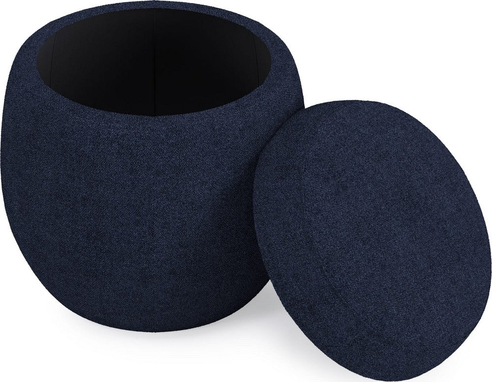 Modus Furniture - Flex Upholstered Ottoman in Blue Jeans Chenille - SRXM88 view 2