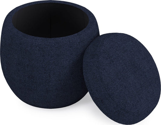 Modus Furniture - Flex Upholstered Ottoman in Blue Jeans Chenille - SRXM88 view 2