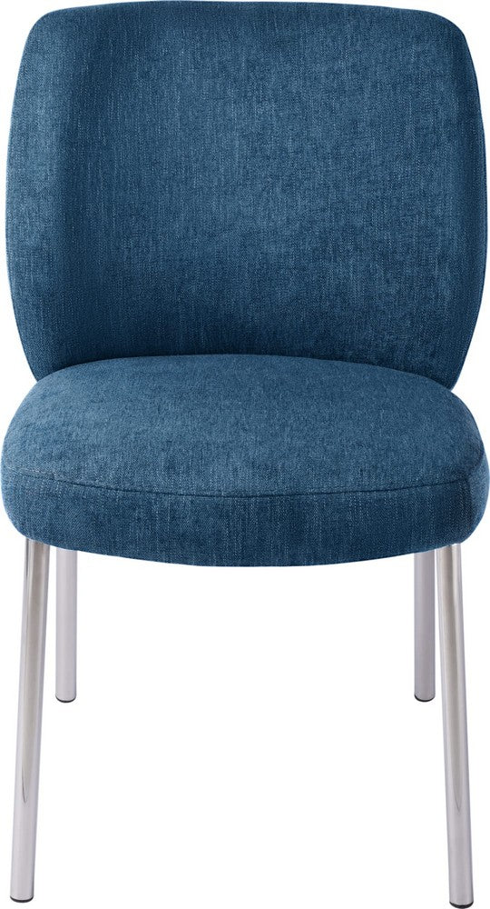 Modus Furniture - Fomo Chenille-upholstered Stainless Steel Base Dining Chair in Azure Set of 2 - SWWU64B_2 view 2