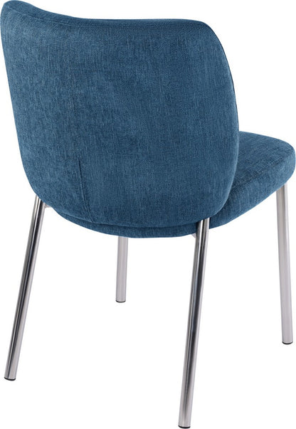 Modus Furniture - Fomo Chenille-upholstered Stainless Steel Base Dining Chair in Azure Set of 2 - SWWU64B_2 view 4