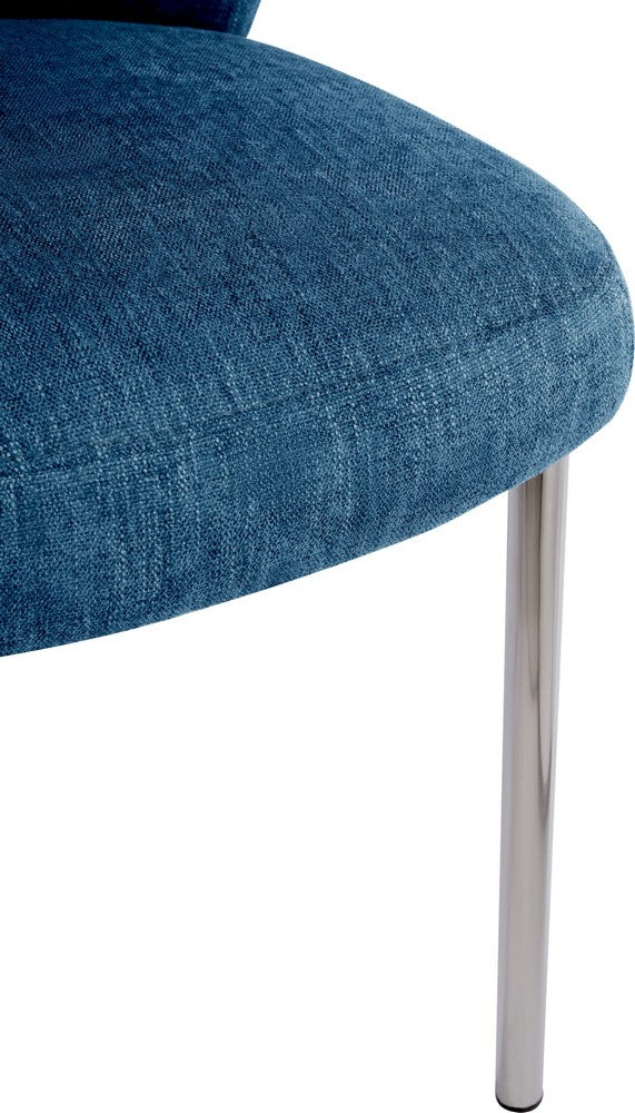 Modus Furniture - Fomo Chenille-upholstered Stainless Steel Base Dining Chair in Azure - SWWU64B_1 view 6