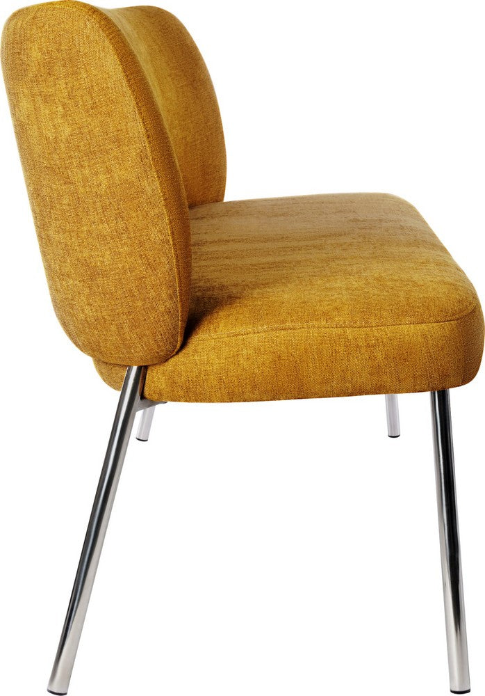 Modus Furniture - Fomo Chenille-upholstered Stainless Steel Base Dining Chair in Pineapple Set of 2 - SWWU64_2 view 4