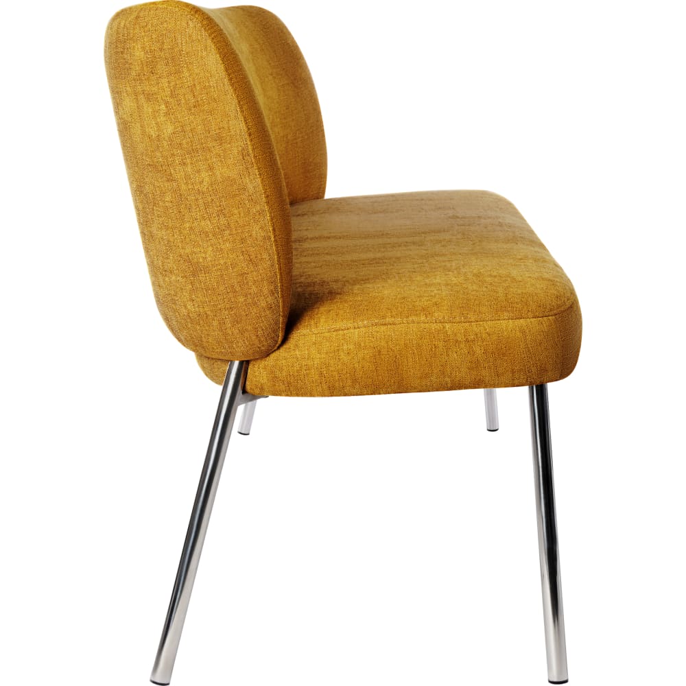 Modus Furniture - Fomo Chenille-upholstered Stainless Steel Base Dining Chair in Pineapple Set of 2 - SWWU64 view 9
