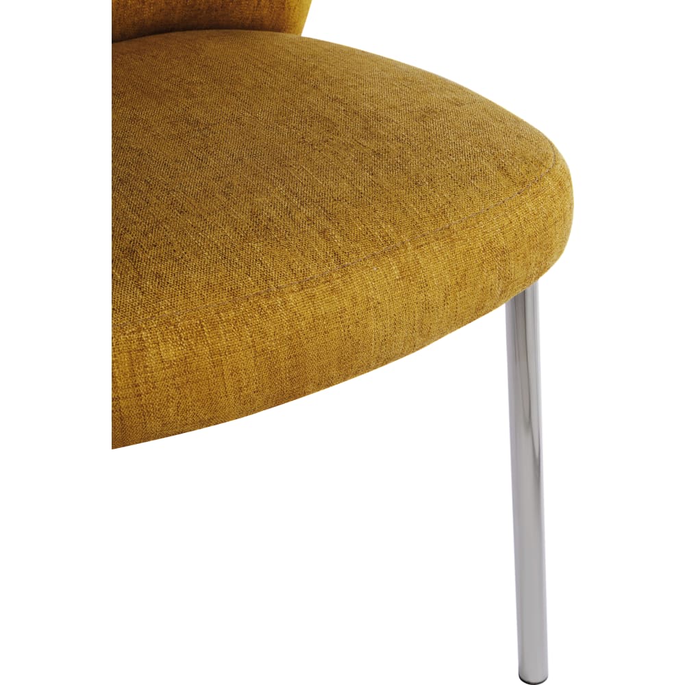 Modus Furniture - Fomo Chenille-upholstered Stainless Steel Base Dining Chair in Pineapple Set of 2 - SWWU64 view 11