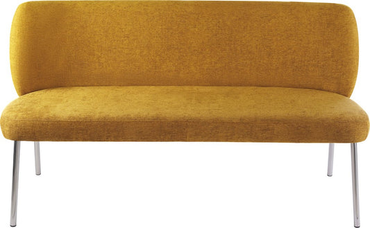 Modus Furniture - Fomo Chenille-upholstered Stainless Steel Base Settee in Pineapple - SWWU65 view 2