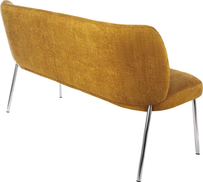Modus Furniture - Fomo Chenille-upholstered Stainless Steel Base Settee in Pineapple - SWWU65 view 3