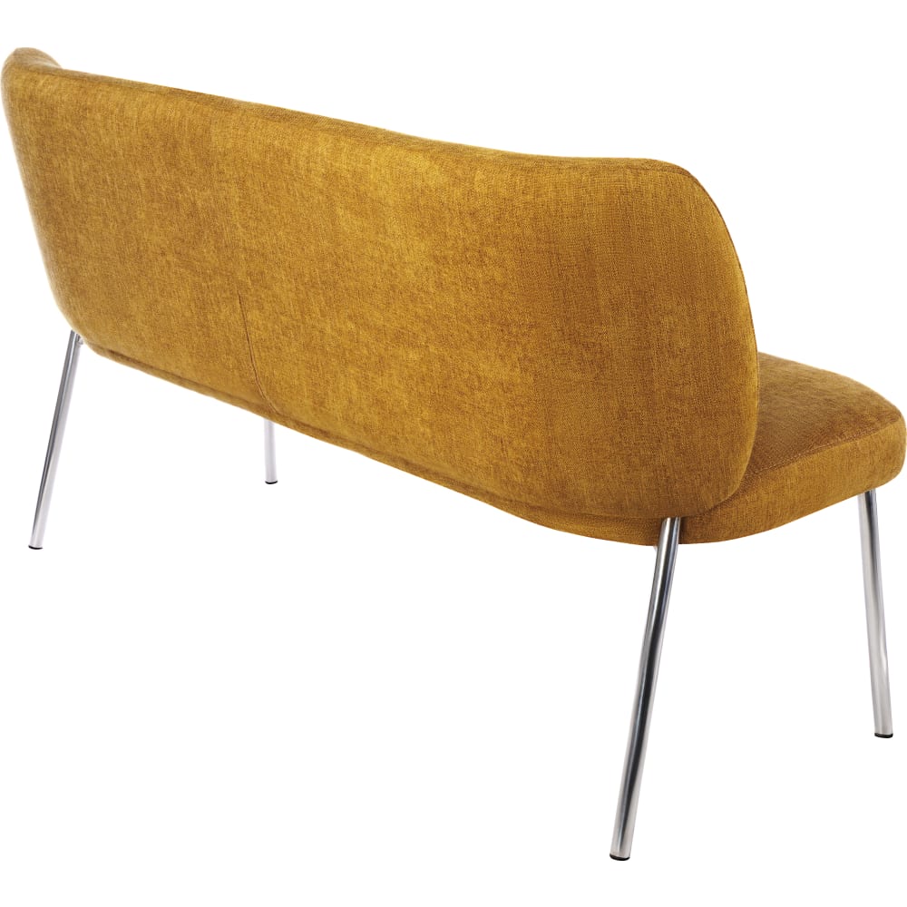 Modus Furniture - Fomo Chenille-upholstered Stainless Steel Base Settee in Pineapple - SWWU65 view 7