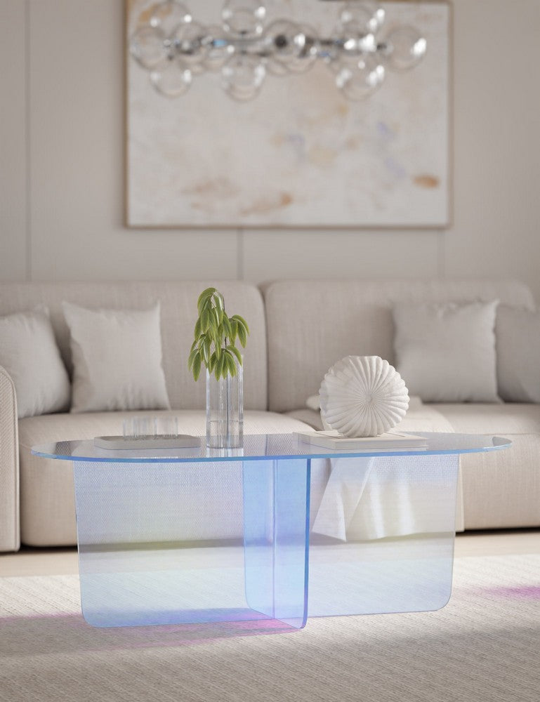 Modus Furniture - Fomo Coffee Table in Iridescent Glass
 - SSWN21 view 6