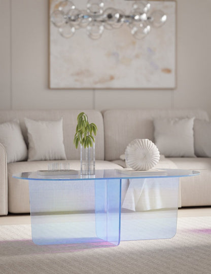 Modus Furniture - Fomo Coffee Table in Iridescent Glass
 - SSWN21 view 6