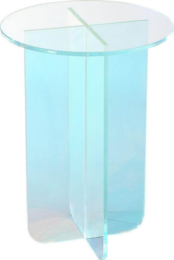 Modus Furniture - Fomo Small End Table in Iridescent Glass - SSWN22S view 1