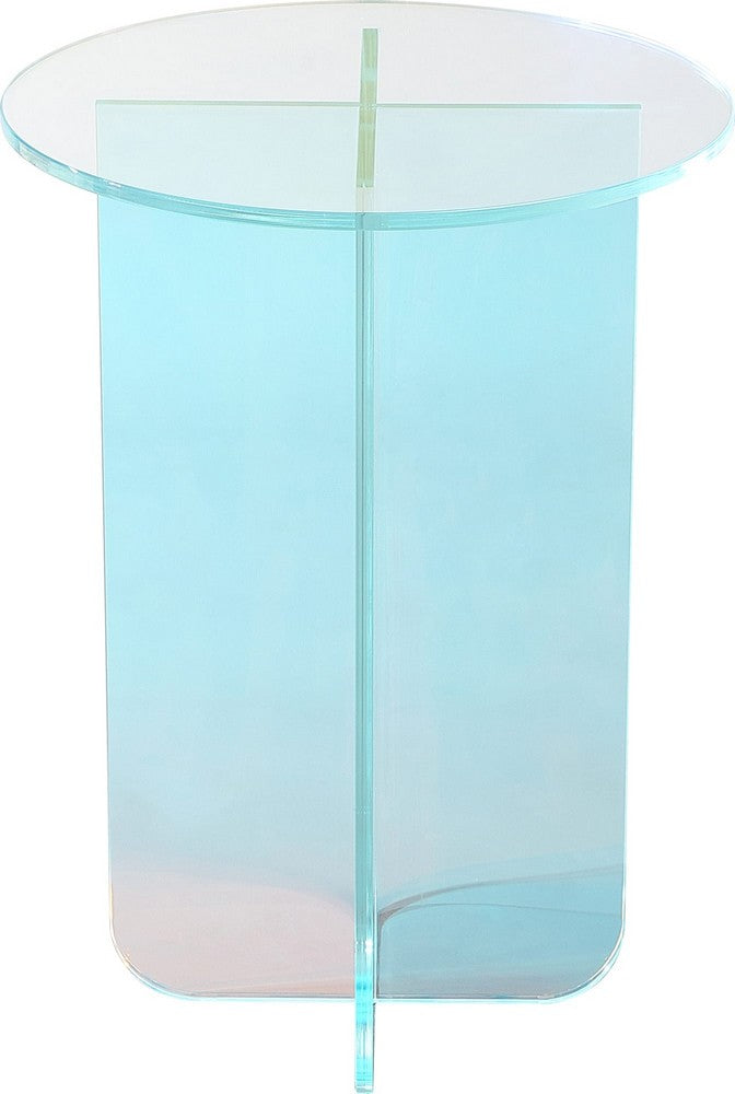 Modus Furniture - Fomo Small End Table in Iridescent Glass - SSWN22S view 2