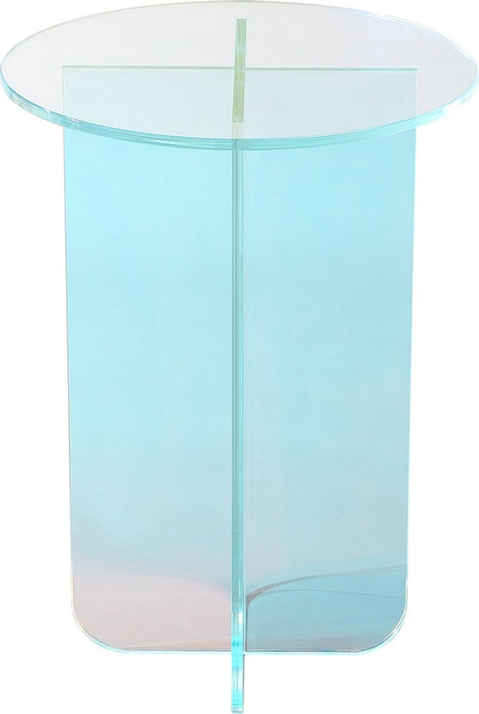 Modus Furniture - Fomo Small End Table in Iridescent Glass - SSWN22S view 2
