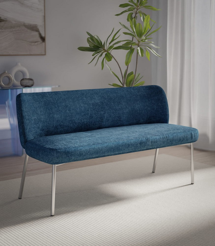 Modus Furniture - Fomo Upholstered Bench - Azure - SWWU65B view 4