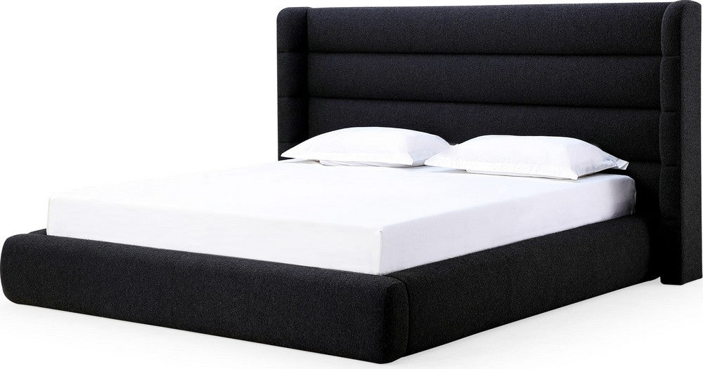 Modus Furniture - Frank California King-size Upholstered Wingback Platform Bed in Ember Boucle - PCRWH6 view 1