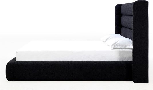 Modus Furniture - Frank King-size Upholstered Wingback Platform Bed in Ember Boucle (2026) - PCRWN7 view 2