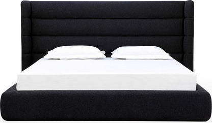 Modus Furniture - Frank King-size Upholstered Wingback Platform Bed in Ember Boucle - PCRWH7 view 2