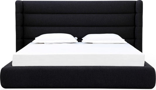 Modus Furniture - Frank Queen-size Upholstered Wingback Platform Bed in Ember Boucle - PCRWH5 view 2
