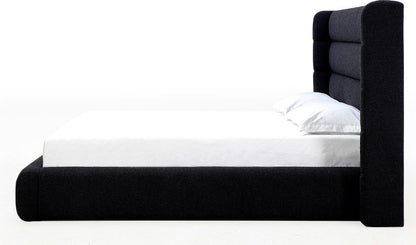 Modus Furniture - Frank Queen-size Upholstered Wingback Platform Bed in Ember Boucle - PCRWH5 view 3