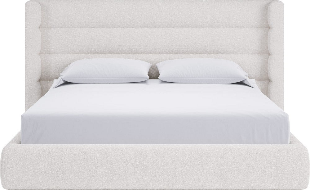 Modus Furniture - Frank Upholstered Wingback Platform Bed in Cottage Cheese Boucle (2026) - PCMZN6 view 2