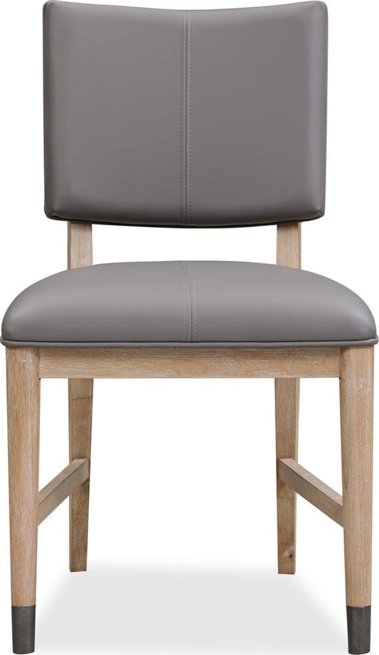 Modus Furniture - Franklin Dining Chair in Au Natural and Gray Leather Set of 2 - MXNK63_2 view 2